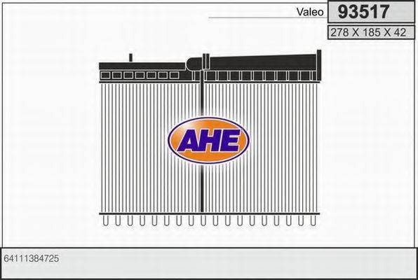 AHE 93517 Теплообмінник, опалення салону