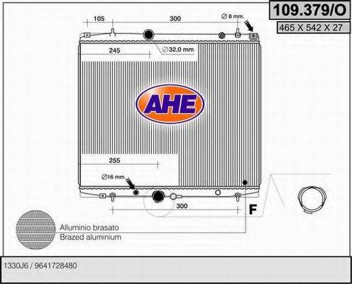 AHE 109379O Радіатор, охолодження двигуна