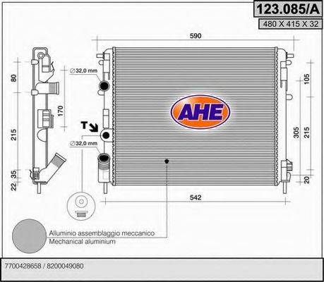 AHE 123085A Радіатор, охолодження двигуна