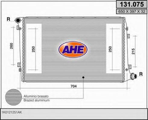 AHE 131075 Радіатор, охолодження двигуна