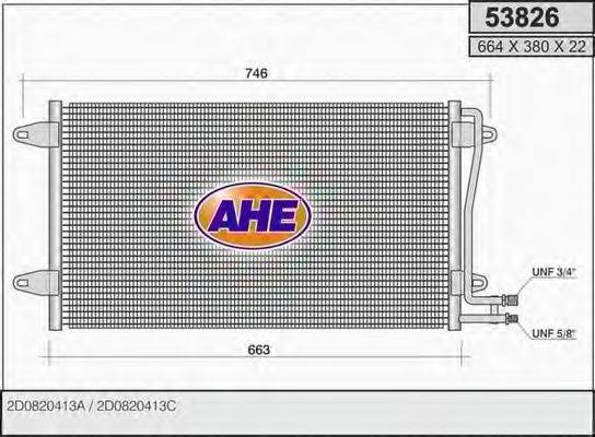 AHE 53826 Конденсатор, кондиціонер