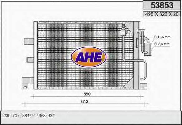 AHE 53853 Конденсатор, кондиціонер