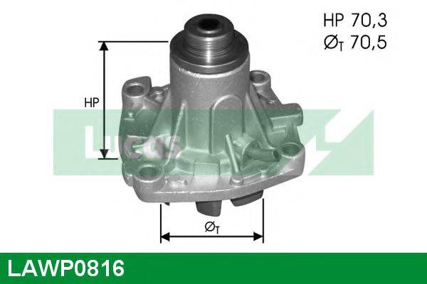 LUCAS ENGINE DRIVE LAWP0816 Водяний насос