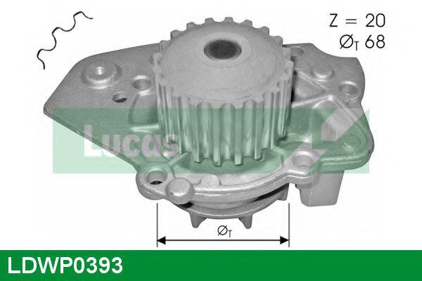 LUCAS ENGINE DRIVE LDWP0393 Водяний насос