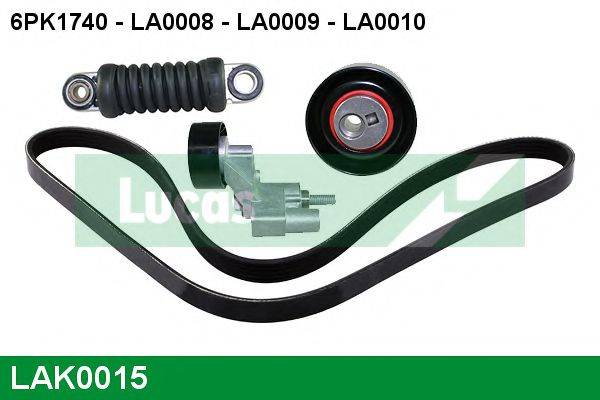 LUCAS ENGINE DRIVE LAK0015 Полікліновий ремінний комплект