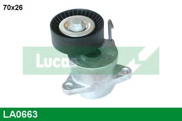 LUCAS ENGINE DRIVE LA0663 Натяжна планка, полікліновий ремінь