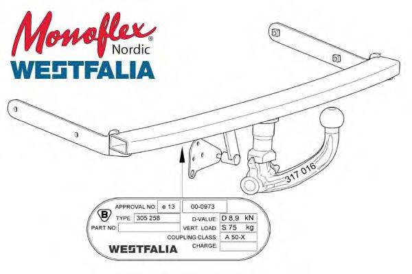 MONOFLEX 321865 Причіпне обладнання