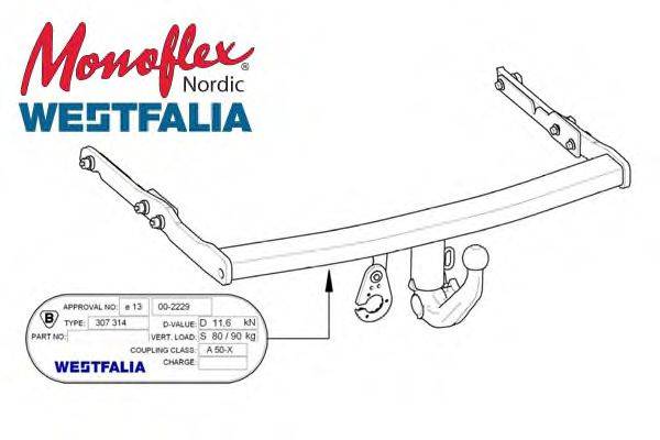 MONOFLEX 307332 Причіпне обладнання
