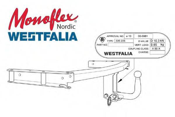 MONOFLEX 305205 Причіпне обладнання