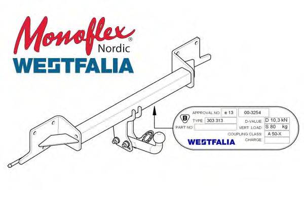 MONOFLEX 303313 Причіпне обладнання