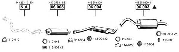 ASMET AU061590 Система випуску ОГ