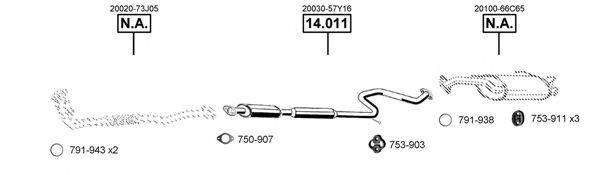 ASMET NI142155 Система випуску ОГ