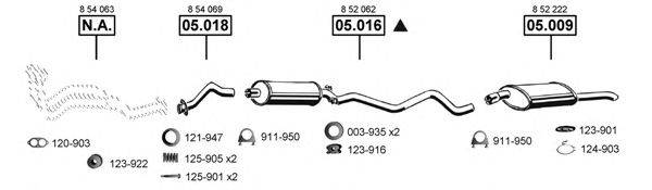 ASMET OP053610 Система випуску ОГ