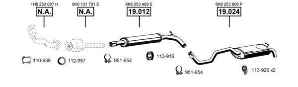 ASMET SE191760 Система випуску ОГ