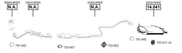 ASMET NI141623 Система випуску ОГ