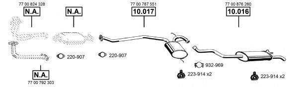 ASMET RE103950 Система випуску ОГ