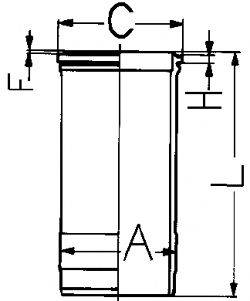 KOLBENSCHMIDT 89088110 Гільза циліндра