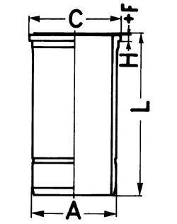 KOLBENSCHMIDT 89530110 Гільза циліндра