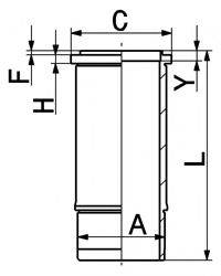 KOLBENSCHMIDT 89497110 Гільза циліндра