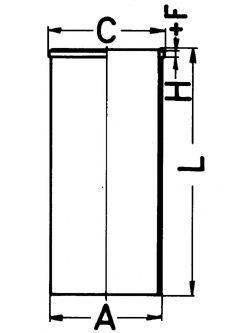 KOLBENSCHMIDT 89850190 Гільза циліндра