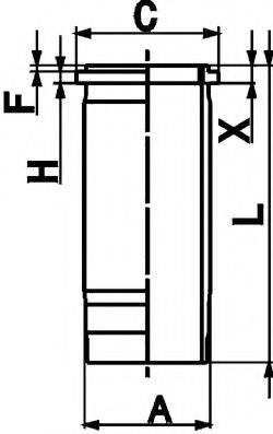 KOLBENSCHMIDT 89861110 Гільза циліндра