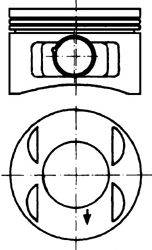 KOLBENSCHMIDT 92221600 Поршень