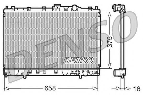 NPS DRM45002 Радіатор, охолодження двигуна