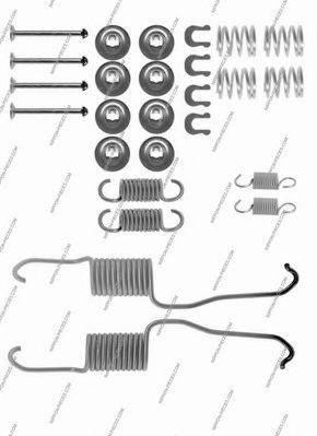 NPS T351A03 Комплектуючі, гальмівна колодка
