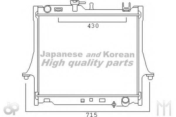 ASHUKI IS55002 Радіатор, охолодження двигуна