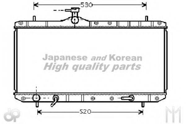 ASHUKI K45416 Радіатор, охолодження двигуна