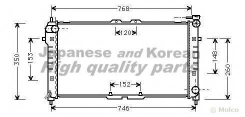 ASHUKI M55501 Радіатор, охолодження двигуна