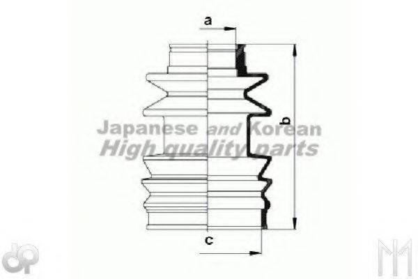 ASHUKI N04001 Комплект пильника, приводний вал