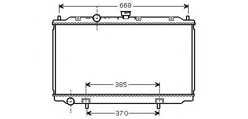 ASHUKI N65570 Радіатор, охолодження двигуна