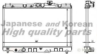 ASHUKI T55101 Радіатор, охолодження двигуна