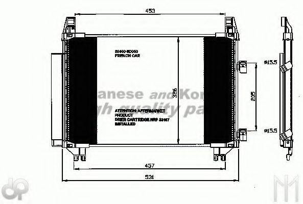 ASHUKI T55509 Конденсатор, кондиціонер