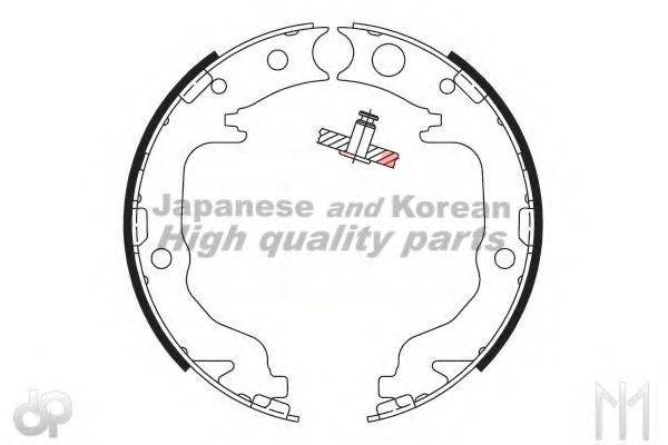 ASHUKI US104113 Комплект гальмівних колодок, стоянкова гальмівна система