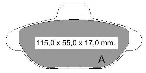 VEMA 834460 Комплект гальмівних колодок, дискове гальмо