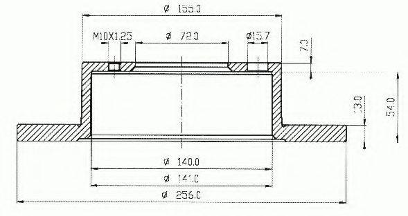 VEMA 98036 гальмівний диск