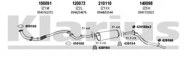 KLARIUS 290001E Система випуску ОГ