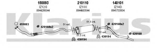 KLARIUS 290006E Система випуску ОГ