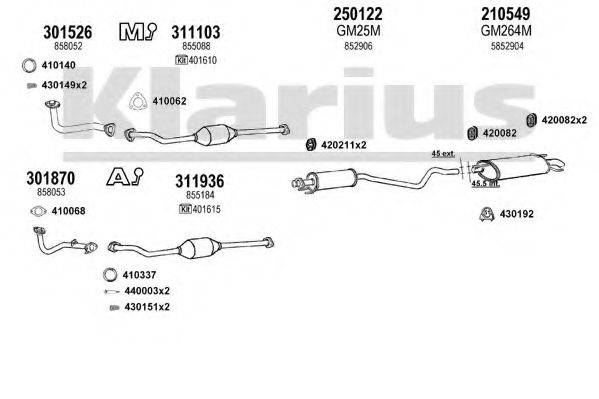 KLARIUS 391130E Система випуску ОГ