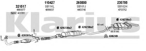 KLARIUS 750162E Система випуску ОГ