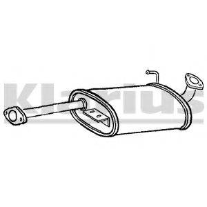 KLARIUS 220731 Середній глушник вихлопних газів