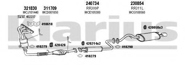KLARIUS 120348E Система випуску ОГ