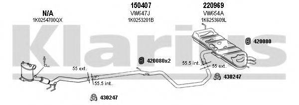 KLARIUS 931140E Система випуску ОГ