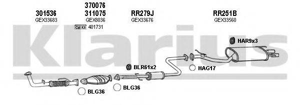 KLARIUS 120271U Система випуску ОГ