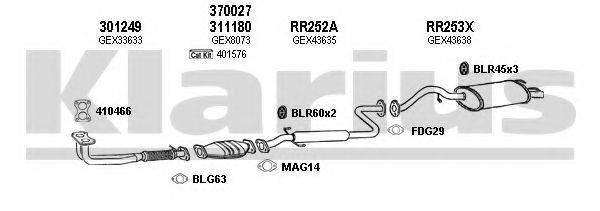 KLARIUS 120371U Система випуску ОГ