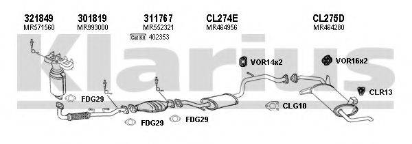 KLARIUS 210206U Система випуску ОГ