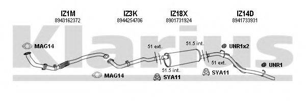 KLARIUS 290002U Система випуску ОГ