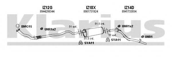 KLARIUS 290006U Система випуску ОГ